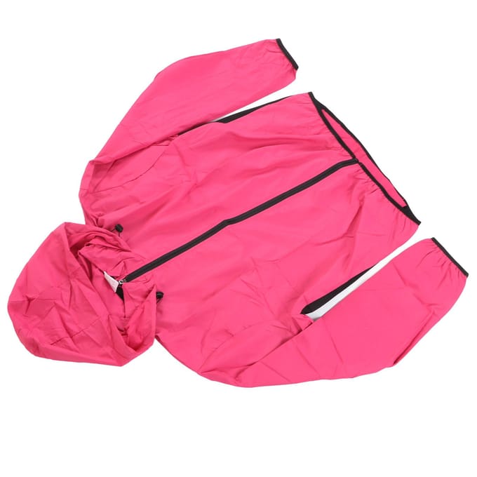 Fietsjas met Capuchon Lange Mouwen Winddicht Waterdicht Sneldrogend Licht Ademend Buiten Sport red