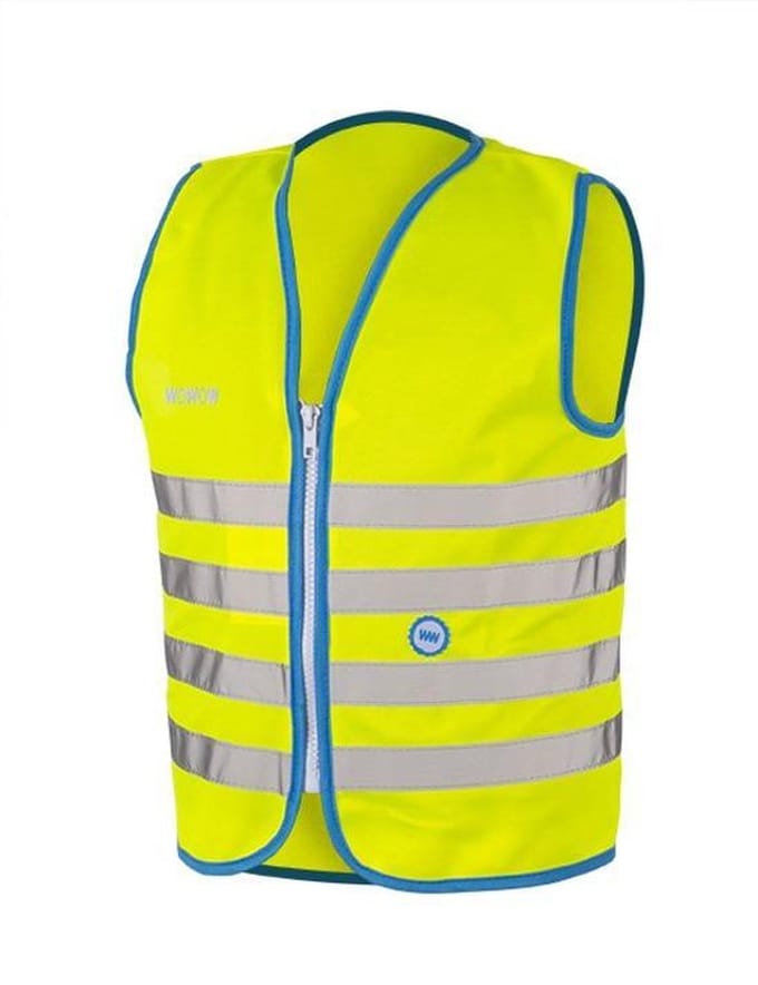 10 stuks WOWOW Fun Jacket Medium - Fluohesje kind met rits - Veiligheidshesje EN 1150 certificaat