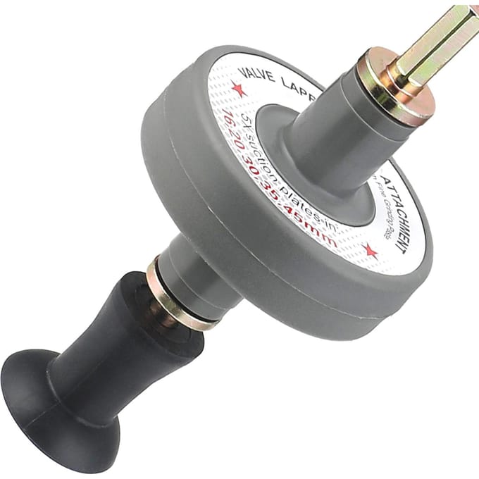 Kit d'outil de rodage de soupapes, outil de fixation pour rodage de soupapes pour perceuse, kit de rodage de soupapes pour petit moteur avec 5 ventouses noir