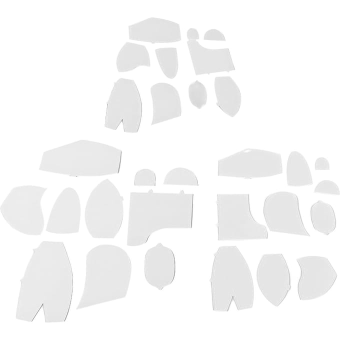 30 Stuks Memory Beer Sjabloon Liniaal Set Memory Beer Naaipatronen Sjabloon voor Beginner Naaien white