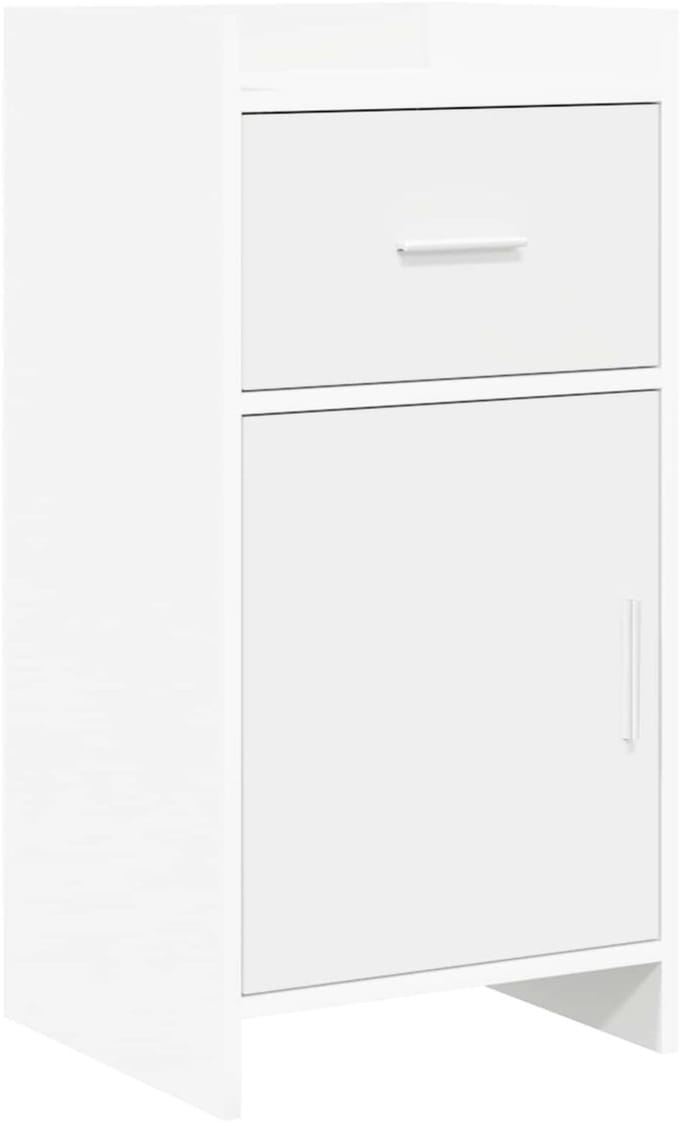 vidaXL - Dressoir - Wit - 40 - x - 36 - x - 80 - cm - Bewerkt - hout