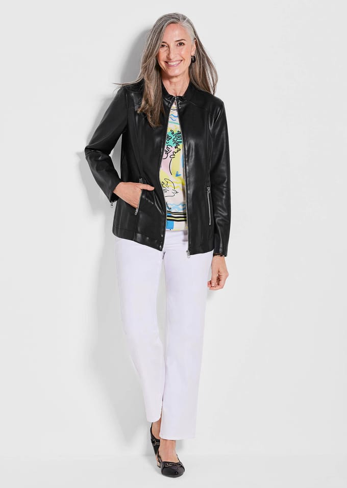 Jack in leerlook - zwart - Gr. 19 van Goldner Fashion