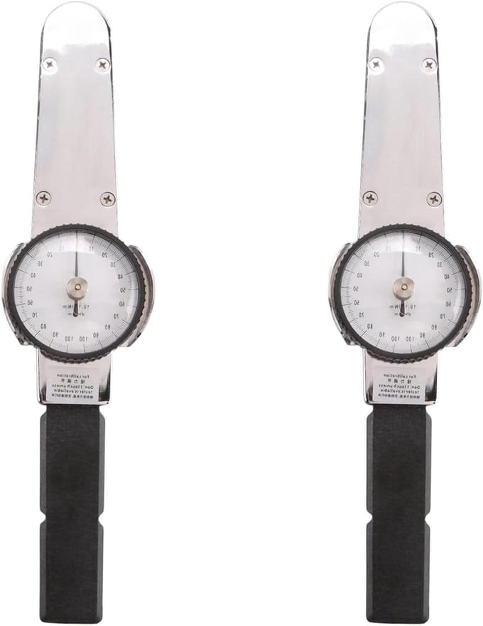 2 x 0-100N.M Professionele koppelteller wijzerplaat indicator bidirectionele handgereedschap digitale momentsleutel