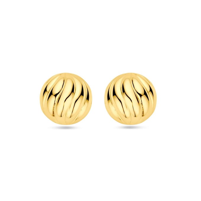 Zilver Verguld (Geel) Oorknoppen 14,5 Mm 1 Micron 2103777