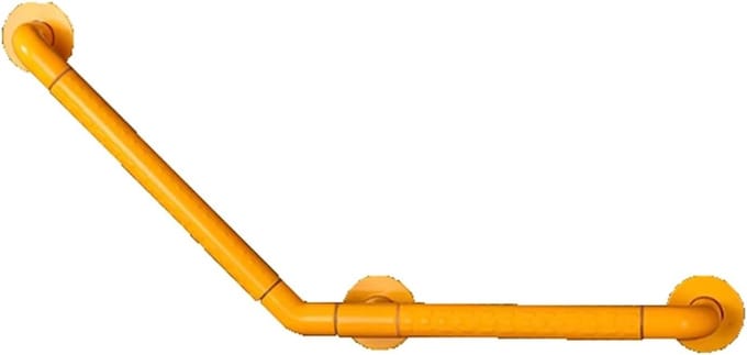 Badkamer handgreep - Veiligheidsbeugel douche - Veilig bewegen - Antislip oppervlak - 60x60cm - Geel