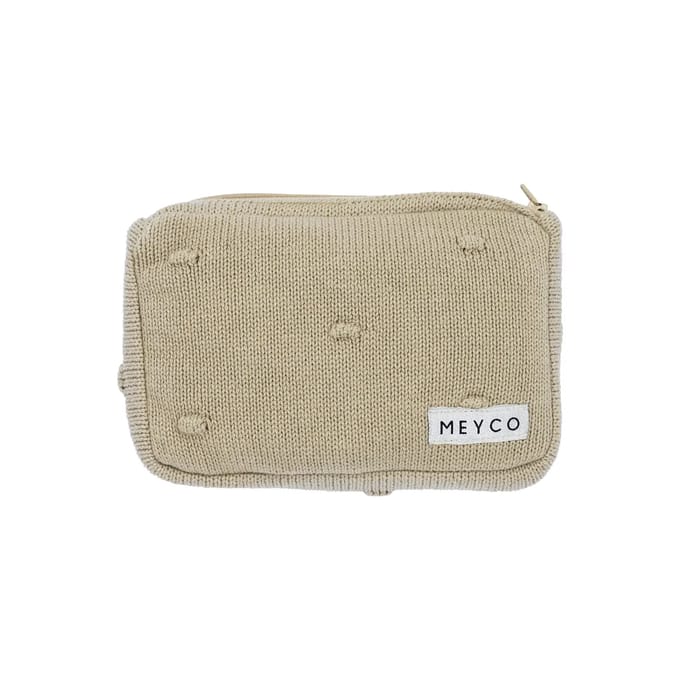 Meyco Baby Mini Knots billendoekjesetui - sand
