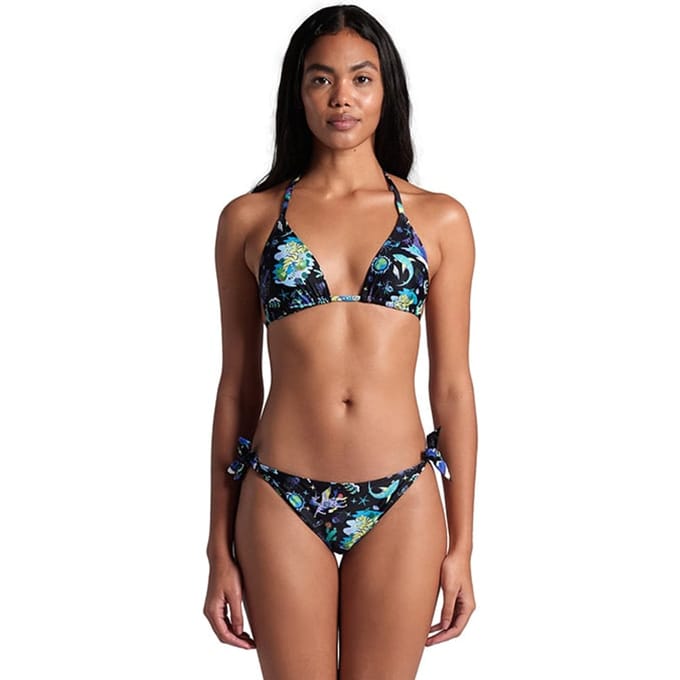 Arena Women's  Fun Planet Bikini Triangle Black Multi Taglia: S | Bikini Outlet | Donna | Nero