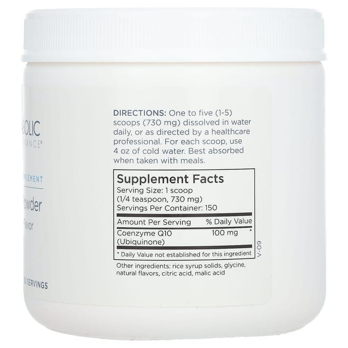 Metabolic Maintenance, Poudre de CoQ10, Orange, 3,9 oz (110 g)