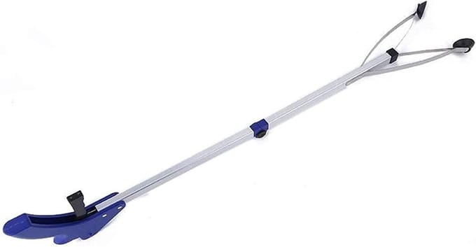 Vuilnisgrijper - Afvalgrijper - Afval Oprapen - Opvouwbaar Ontwerp - 80 cm - Grijs