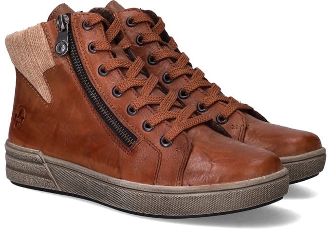 Rieker veterboots cognac - Dames - Maat 36