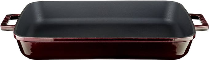LAVA - Braadslede - Geëmailleerd Gietijzer - 26 x 40 cm - 4,86 L - Paars