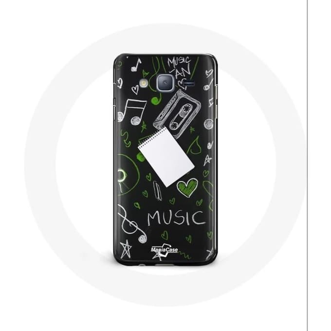 Case voor Samsung galaxy J3 Muziek-solsleutel