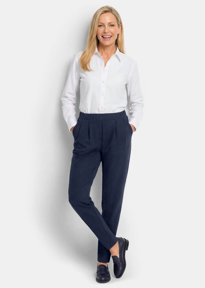 Broek SARA - marine - Gr. 27 van Goldner Fashion