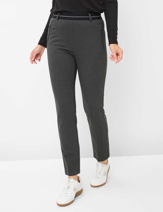 Raphaela by Brax Dames Sweatpants  Style LILLYTH ANTHRA Donkergrijs Antraciet, donkergrijs - antraciet, maat 40K