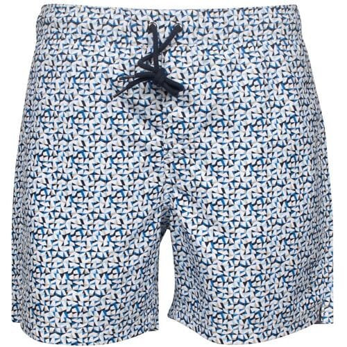 Baileys Swim Short Allover Mosaic Pattern Pastel Blauw / male