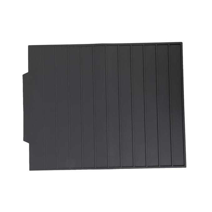 Tapis Égouttoir Extra Large Premium en Silicone Résistant à la Chaleur (Gris) gris
