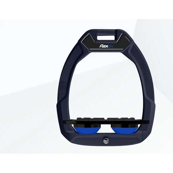 Veiligheidsstijgbeugels Plat Grip Aluminium/Zwart/Blauw Flex-On Safe-On