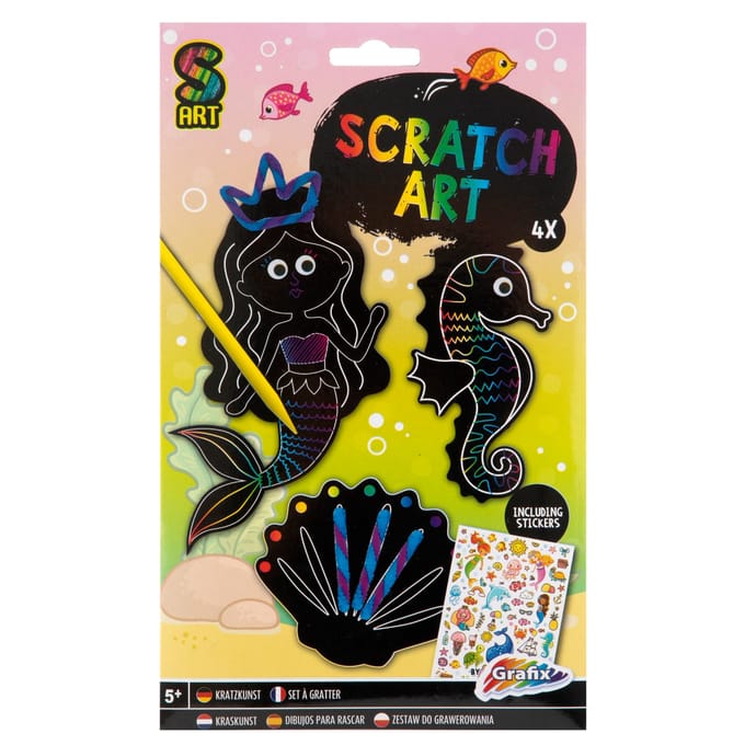 Creative Craft Group Scratch art - animals
