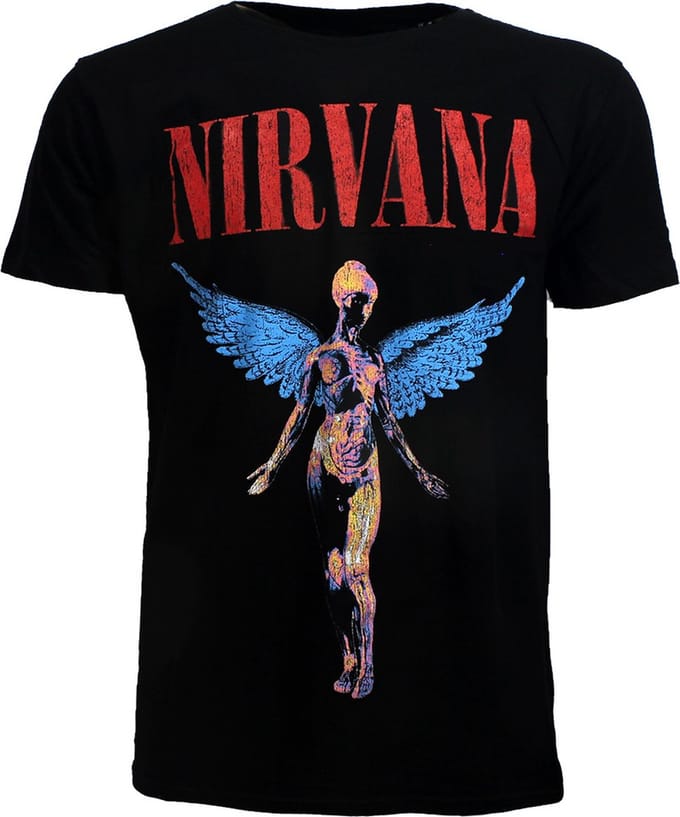 Nirvana In Utero Angelic T-Shirt - Officiële Merchandise - M
