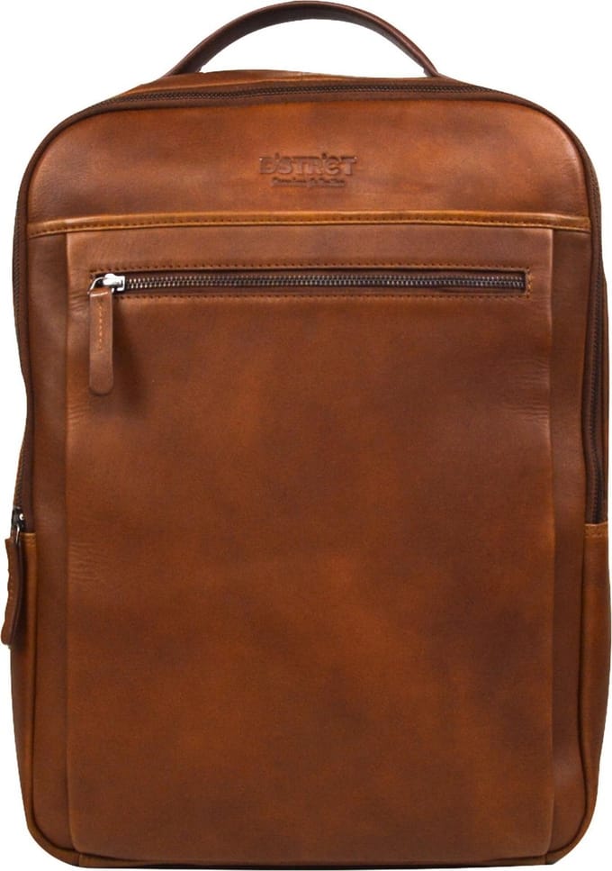DSTRCT Premium Collection Backpack 15,6 cognac