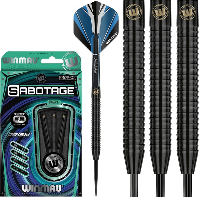 Winmau Sabotage Onyx 90% - Dartpijlen