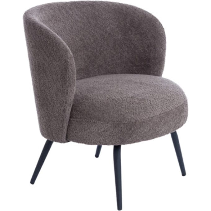 Light & Living Fauteuil Dieyda Bouclé - Bruin