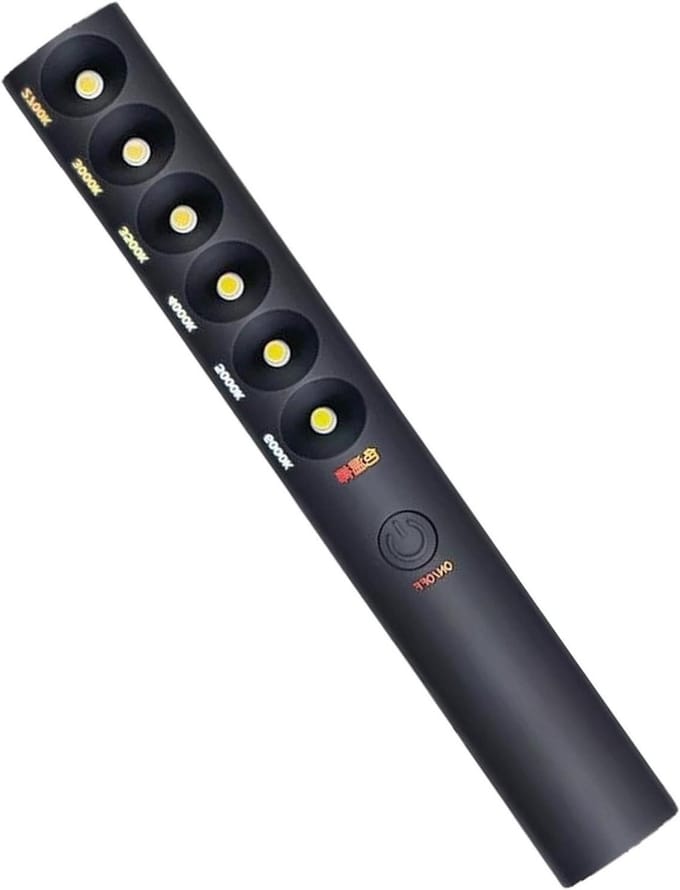 Lichtstick - Sfeerlicht - Video Fotografie - Instelbare Kleurtemperatuur - 23.5 cm - Zwart