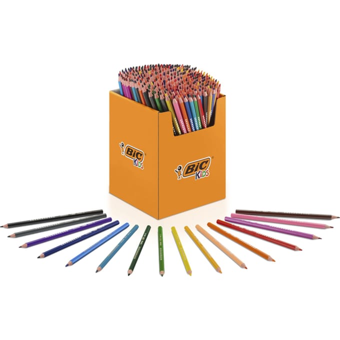 Kleurpotloden BicKids Evolution ecolutions assorti schoolbox à 288 stuks