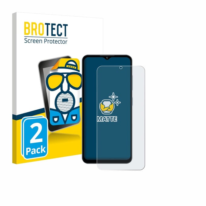 BROTECT - Screenprotector voor Oukitel C5 6.52" - Folie Beschermfolie matte 2 Stuks
