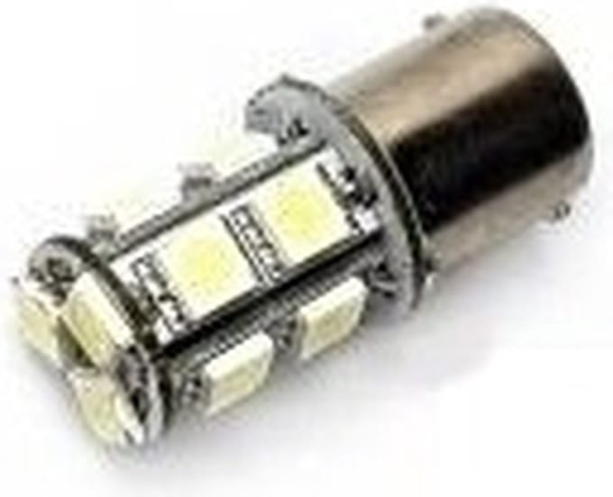 BA15S LED 13-SMD 5050 - 12V LED lamp WARM WIT