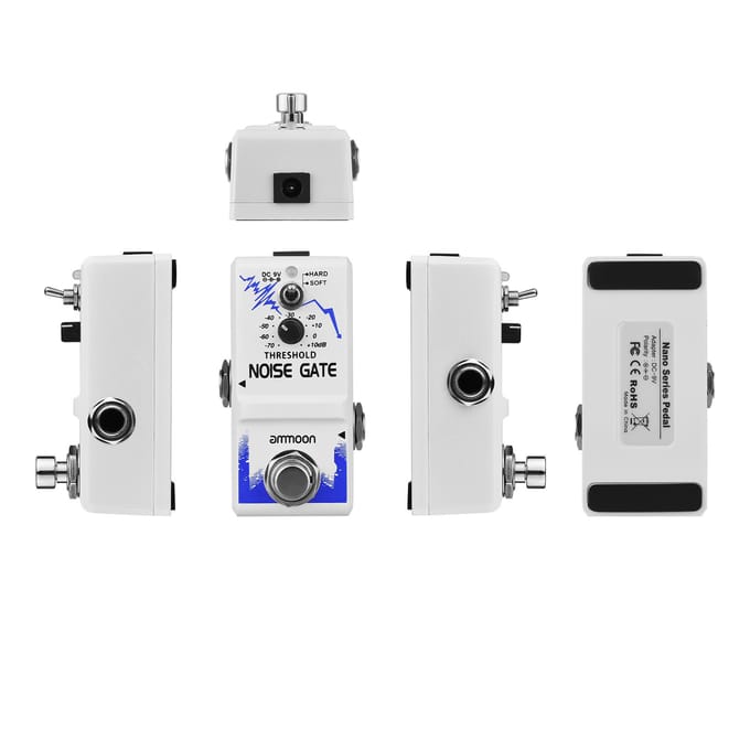 Ammoon Single Noise Gate Gitaareffectpedaal True Bypass Zinklegering blauw