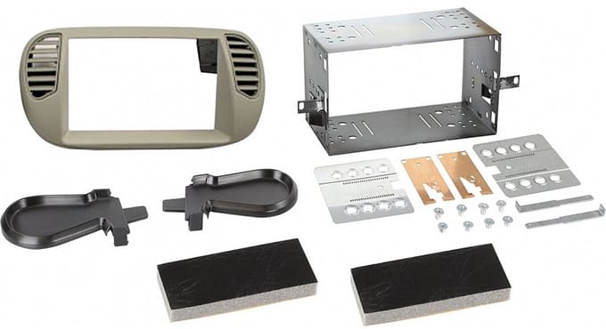 2-DIN Paneel geschikt voor Fiat 500/ 500 C - Kleur: Parelmoer