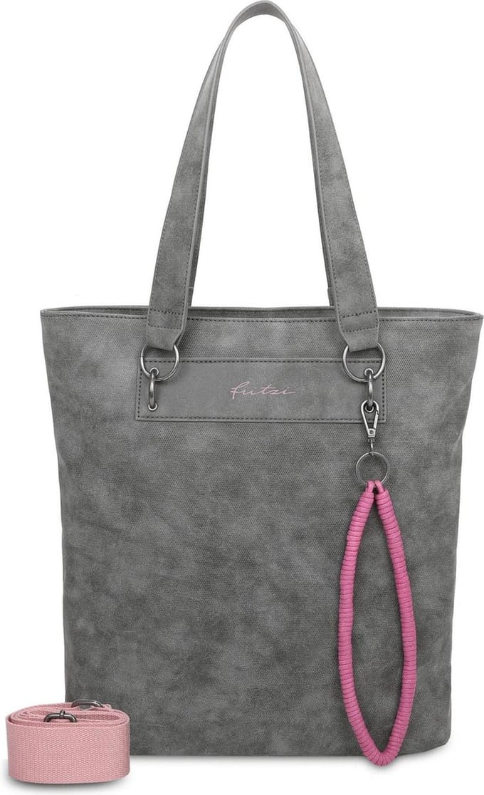 Fritzi aus Preußen Schoudertas Wudy01 Rub Tote Bag Anthra Donkergrijs