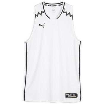 Puma Hoops Team Game Mouwloos T-shirt Wit S