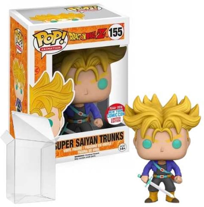 Funko Pop! Animation: Dragon Ball Z - Super Saiyan Trunks #155 Comic Con NYCC 2016 [Box conditie 7.5