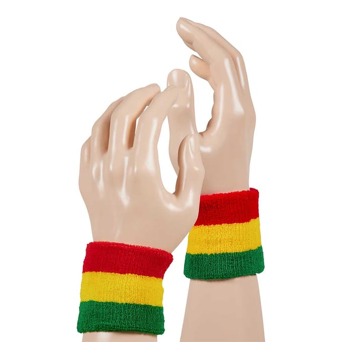 Apollo - Feest polsband - gekleurde polsband rood-geel-groen one size
