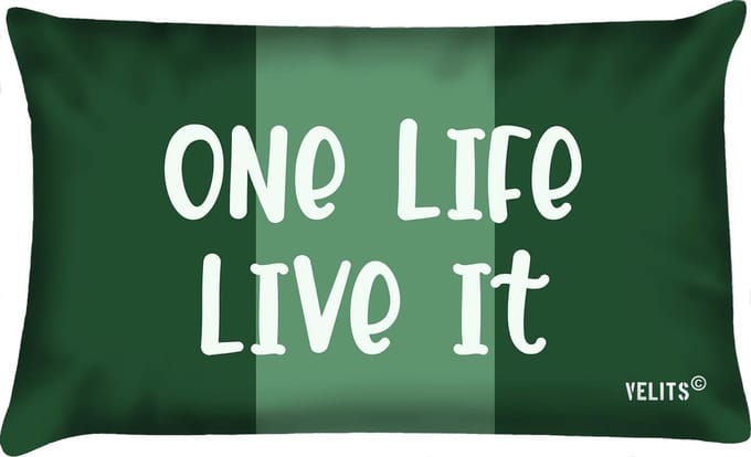 Sierkussen - Buitenkussen Groene Vingers One Life Waterafstotend Bootkussen - Groen - 60 Cm X 40 Cm