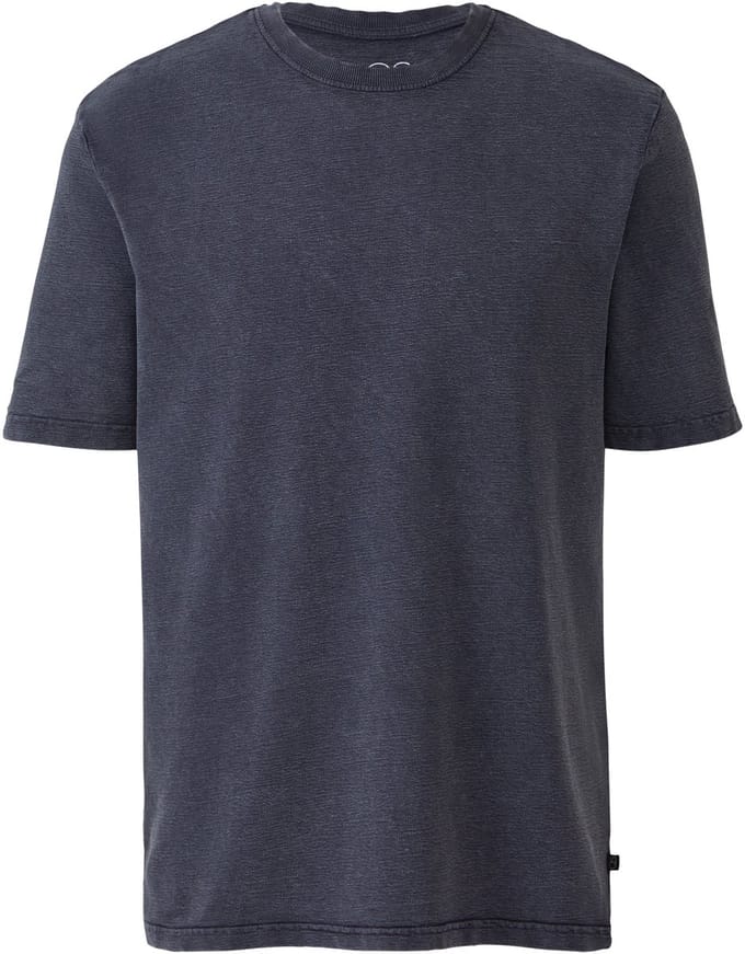 T-shirt klassiek in structuurjersey QS