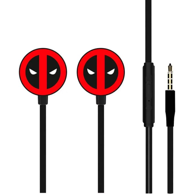 hoofdtelefoon met kabel Ert Group Marvel Deadpool