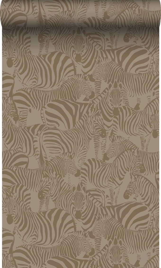 Origin Wallcoverings behang zebra's bruin - 50 x 900 cm - 347911