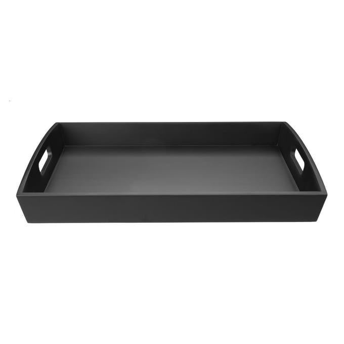 Olympia Bamboe Zwart Groot Dienblad 510x350x70mm - DP883 - Horeca & Professioneel