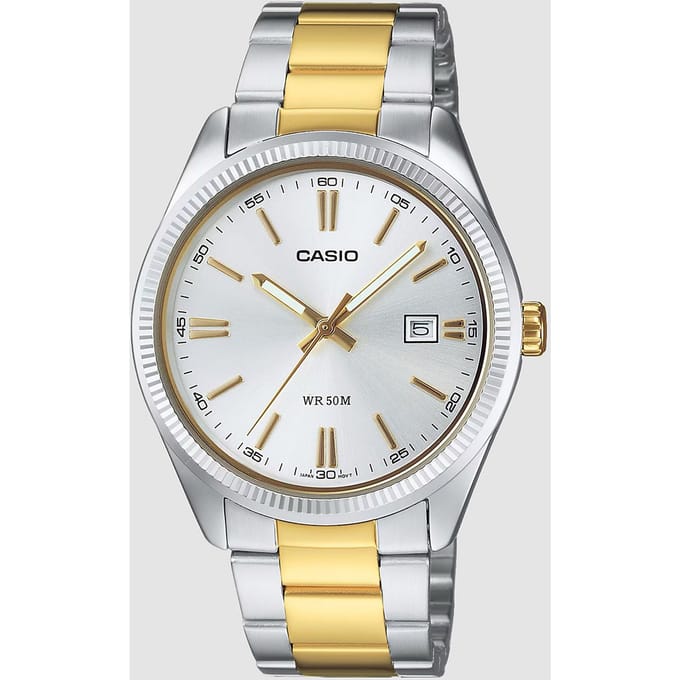 Casio Mtp-1302Sg-7Avef - Horloge - 38.5 mm - Staal - Zilverkleurig