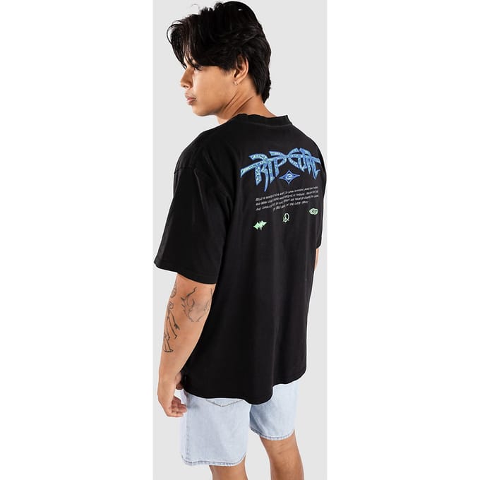 Rip Curl Raw Energy Gnarly T-Shirt zwart
