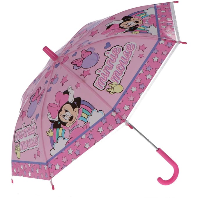 Minnie Mouse Paraplu - Kinderparaplu - Metaal frame - Roze