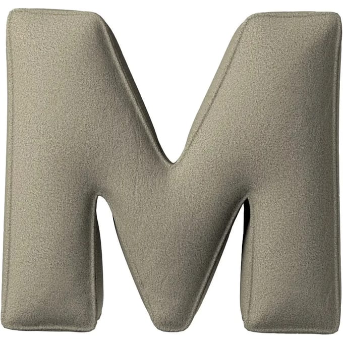 Kussen letter m Yellow Tipi Boucle