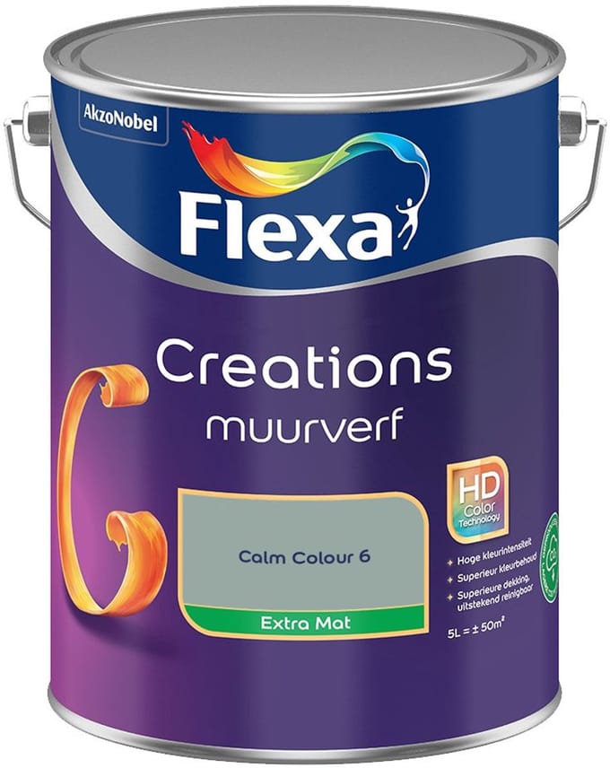 Flexa - Creations Muurverf Extra Mat - Calm Colour 6 - Mengverf - 5 L