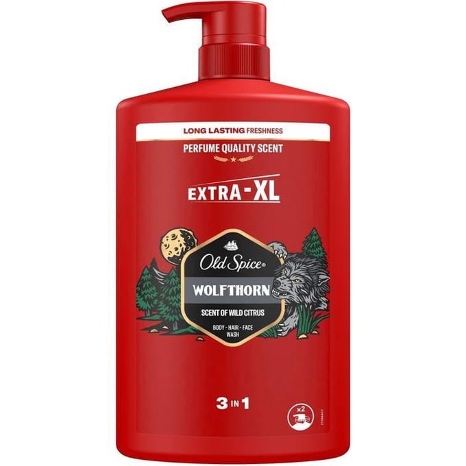 Old Spice Spice Wolfthorn gel douche et shampoing 1000 ml