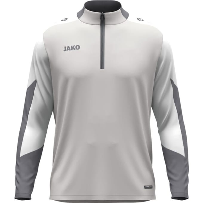 Jako Dynamic Ziptop Heren - Lichtgrijs / Wit / Grijs | Maat: XXL