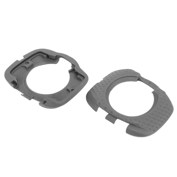 1 Paar Fietsklemmen Fietspedaalafdekking Klembeschermer Snelspanner Beloopbare Vergrendelplaat Voor SpeedPlay Zero Aero gray