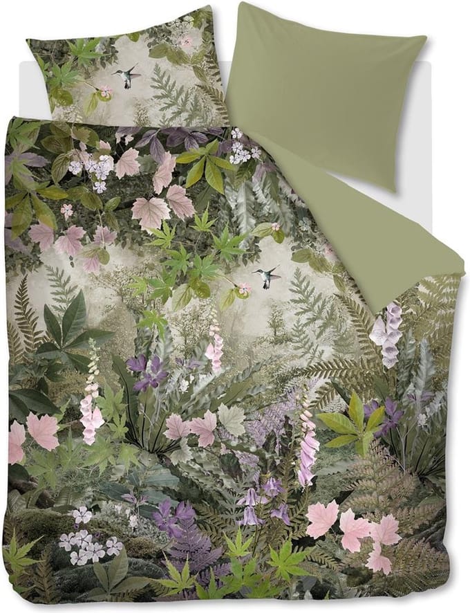 Beddinghouse Charming dekbedovertrek - Lits-Jumeaux - 240x200/220 - Groen